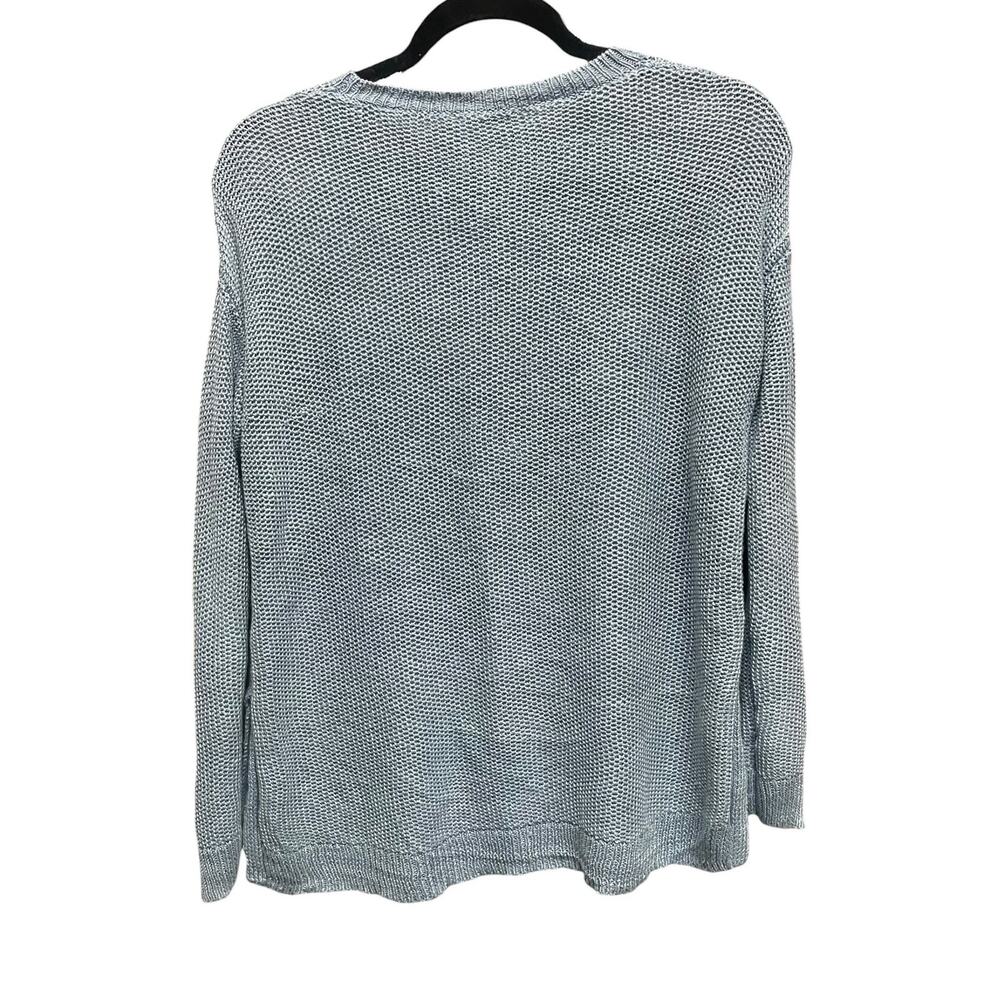 Polo Ralph Lauren Pure Linen Knit Crewneck Sweater Light Blue Womens Small - Picture 7 of 7